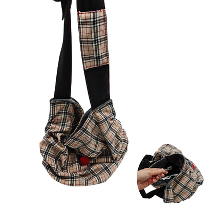 Μάρσιπος μεταφοράς σκύλου γάτας Checkered Cherry SANVI