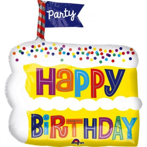 Μπαλόνι γενεθλίων σκύλου-γάτας Birthday Cake