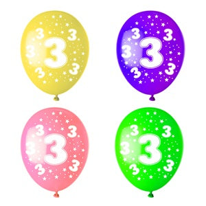 Μπαλόνι γενεθλίων Star Numbers
