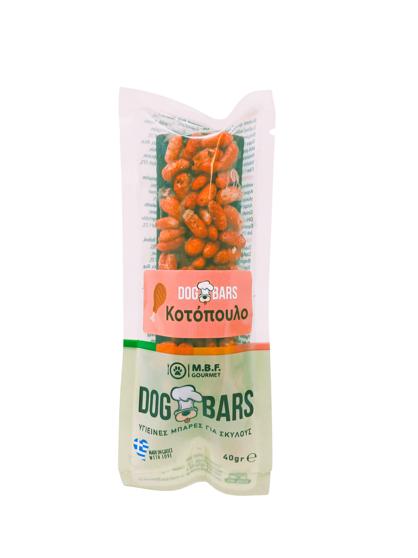 Λιχουδιά σκύλου μπάρα DOG BAR MBF (40gr)