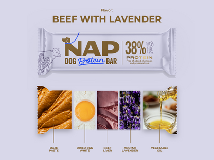 Λιχουδιά σκύλου NAP DOG PROTEIN BAR πολλές γεύσεις (50gr)