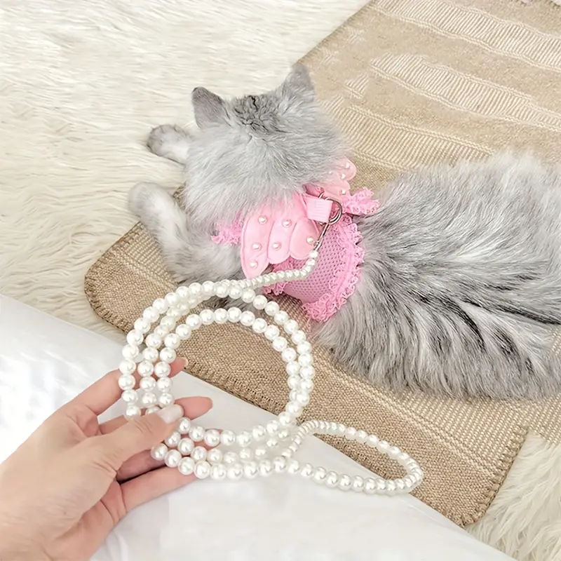 Οδηγός-Λουρί σκύλου-γάτας Total Pearl