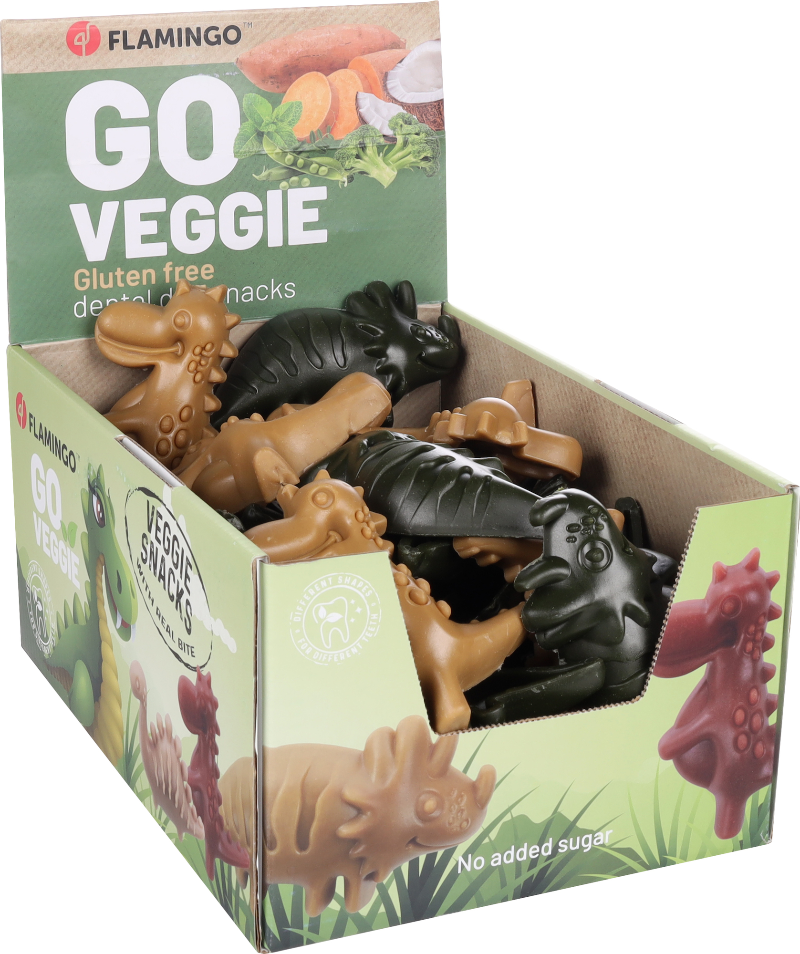 Οδοντική λιχουδιά σκύλου Flamingo Veggie Dino (30gr)