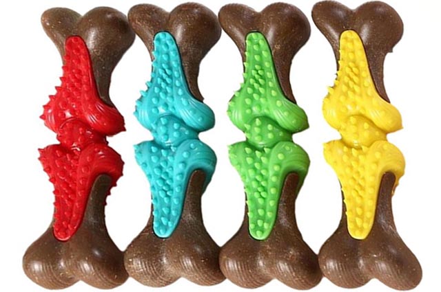 Παιχνίδι σκύλου οδοντικό COLORED BONE
