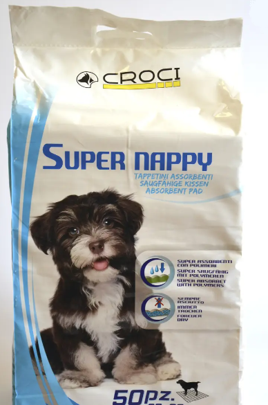 Πάνες εκπαίδευσης σκύλου Croci Supper Nappy Economy Pack (50τμχ)