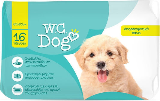Πάνες εκπαίδευσης σκύλου WC DOG 60χ90cm (15τεμ.)