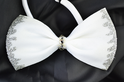 Παπιγιόν σκύλου-γάτας GLITTER LOVE (πολλά χρώματα)