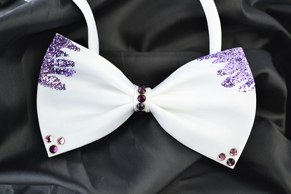 Παπιγιόν σκύλου-γάτας GLITTER LOVE (πολλά χρώματα)