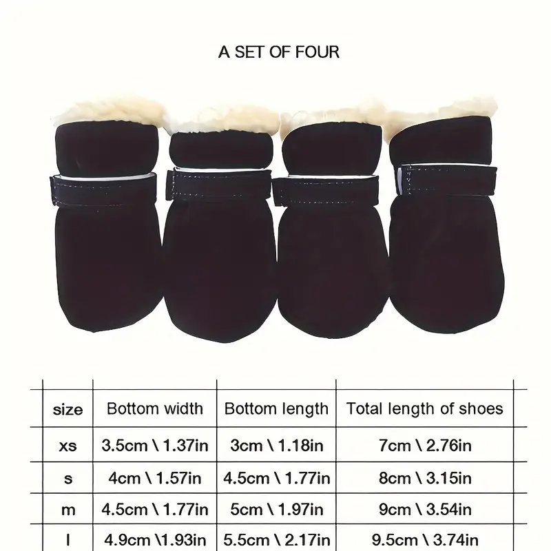 Παπούτσια σκύλου Winter Boots Black