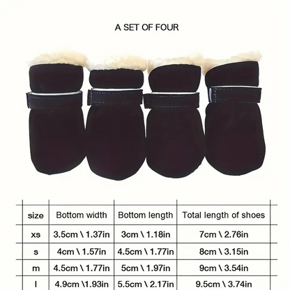 Παπούτσια σκύλου Winter Boots Black