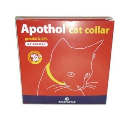 Περιλαίμιο Φυτικό Αντιπαρασιτικό Apothol Cat Collar (35cm)