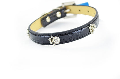 Περιλαίμιο σκύλου με πατημασιά strass