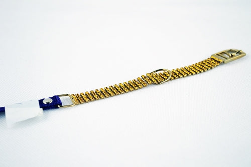 Περιλαίμιο σκύλου με χρυσή αλυσίδα