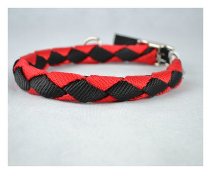 Περιλαίμιο σκύλου δίχρωμο κοτσίδα