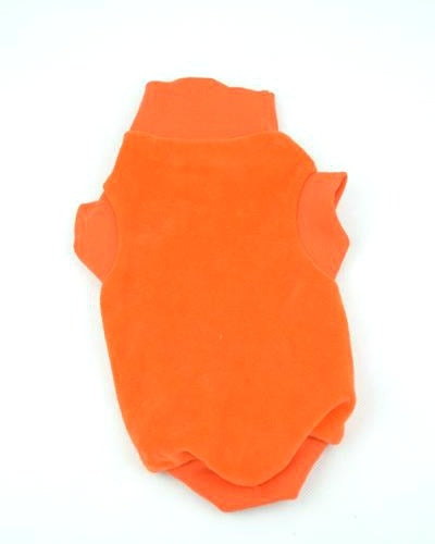 Ρούχο σκύλου φλις βελούδο ORANGE HELLOPET