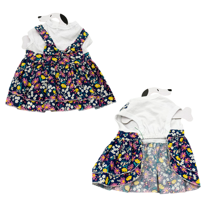 Ρούχο σκύλου-γάτας φόρεμα Floral Bow