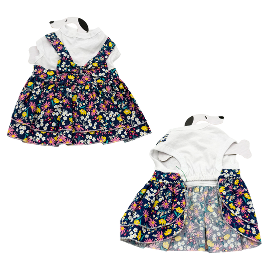 Ρούχο σκύλου-γάτας φόρεμα Floral Bow