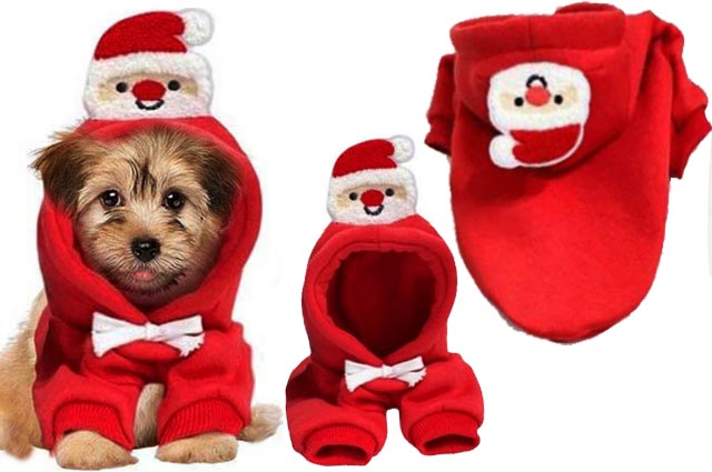 Ρούχο σκύλου-γάτας ΧΡΙΣΤΟΥΓΕΝΝΙΑΤΙΚΟ Holiday