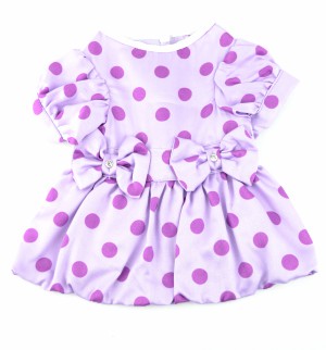 Ρούχο σκύλου φόρεμα PURPLE DOTS