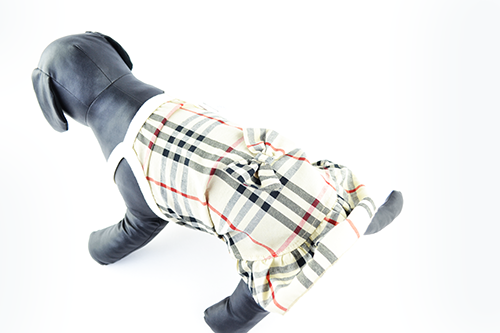 Ρούχο σκύλου φόρεμα καρό WOOF