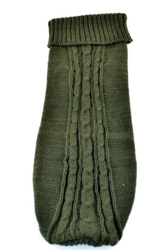 Ρούχο σκύλου μάλλινο OLIVE COLOUR