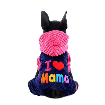 Ρούχο σκύλου ολόσωμο φορμάκι I LOVE MAMA