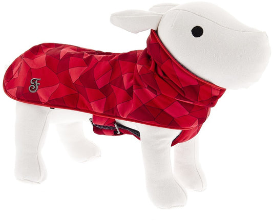 Ρούχο σκύλου παλτό RED GEOMETRY