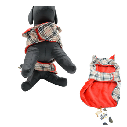 Ρούχο σκύλου RED CHECKERED  SANVI