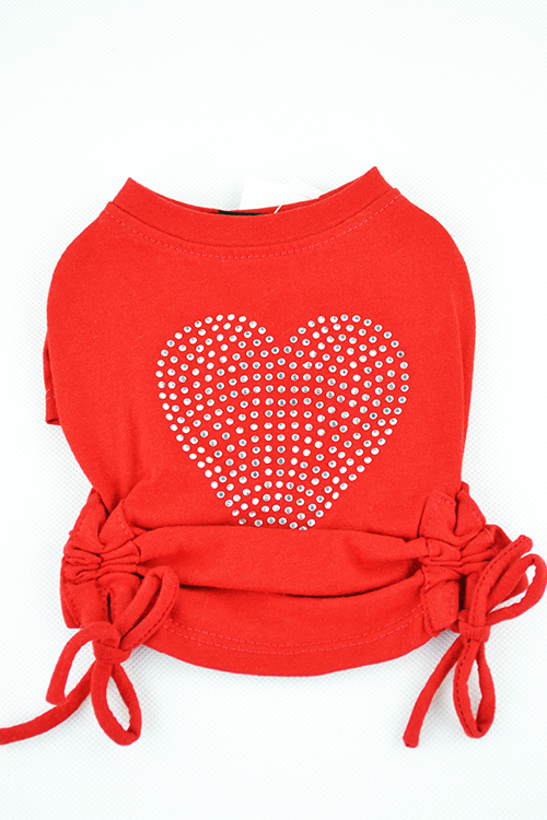 Ρούχο σκύλου STRASS HEART DOLLY