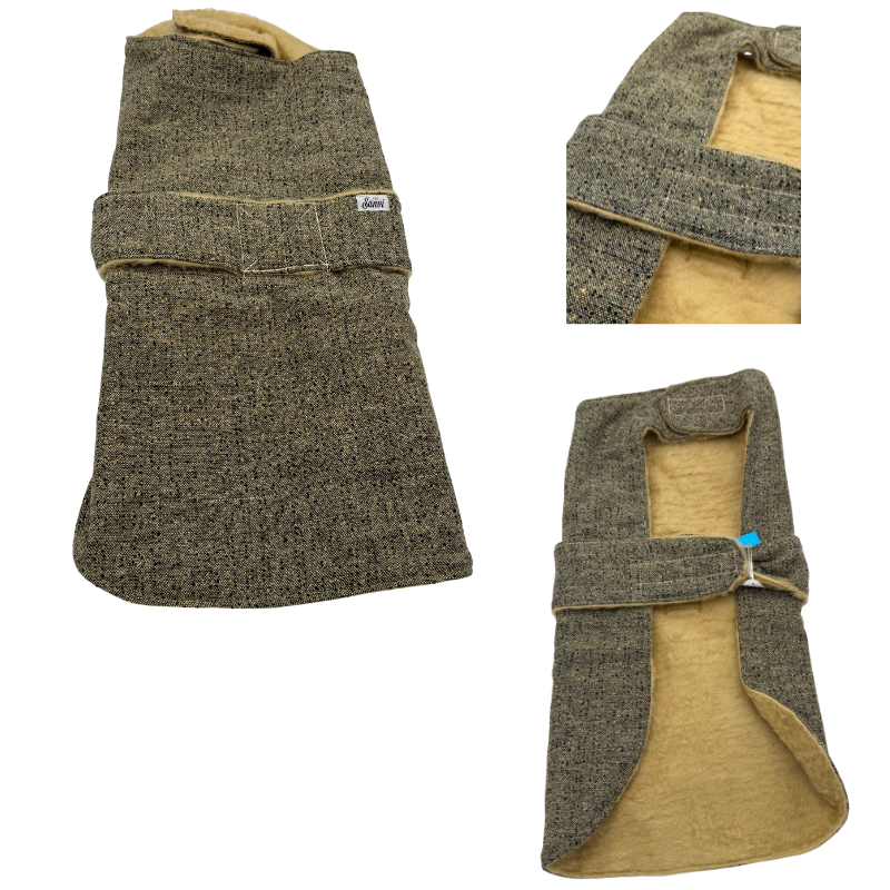 Ρούχο σκύλου αδιάβροχο SANVI Τweed BELT