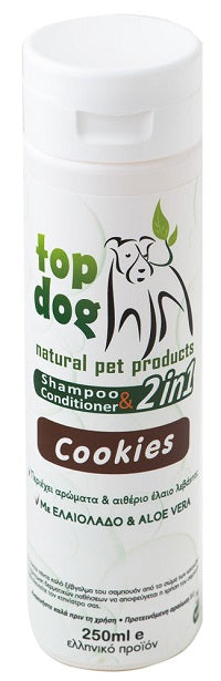 Σαμπουάν σκύλου Top Dog COOKIES 2 σε 1 (250ml)