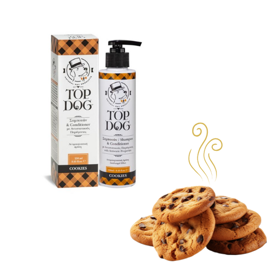 Σαμπουάν σκύλου Top Dog COOKIES 2 σε 1 (250ml)