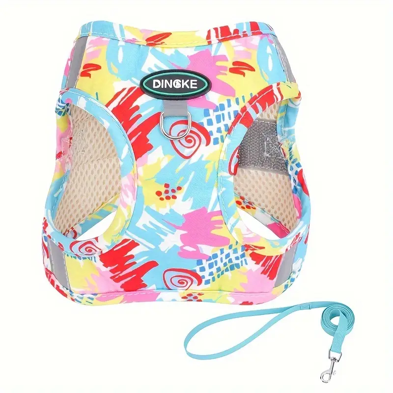 Σετ επιστήθιο γιλεκάκι-οδηγός σκύλου Funky Colors