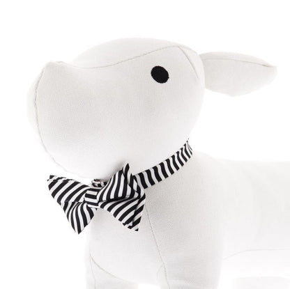 Σετ Παπιγιόν Γραβάτα σκύλου-γάτας Black & White Ferribiella