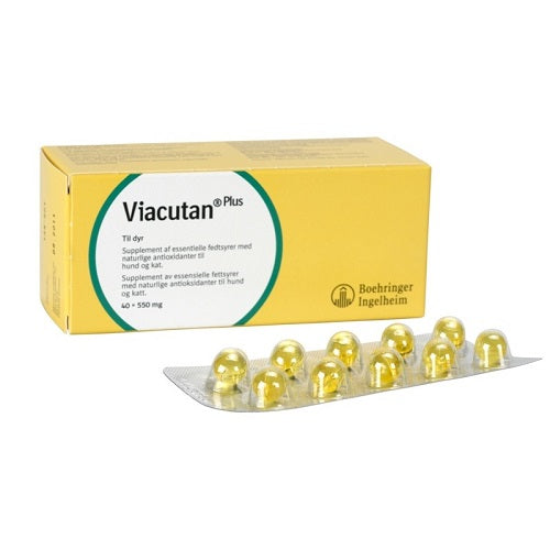 Συμπλήρωμα διατροφής για το τρίχωμα σκύλου γάτας Viacutan (40caps)