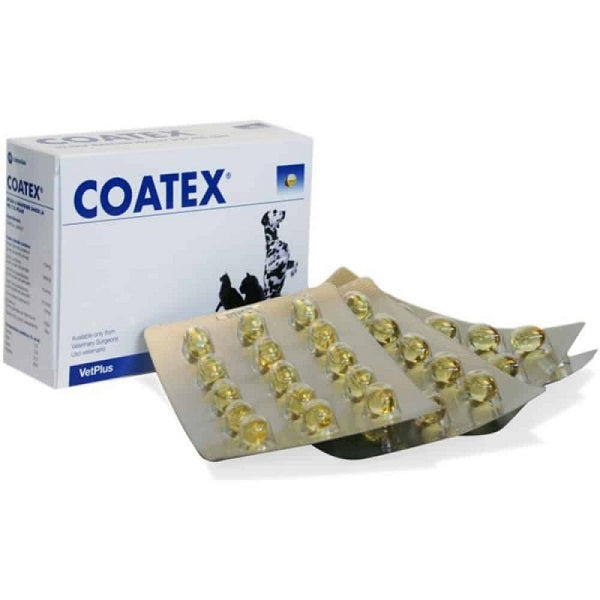 Συμπλήρωμα διατροφής για το τρίχωμα σκύλου γάτας COATEX (60caps)