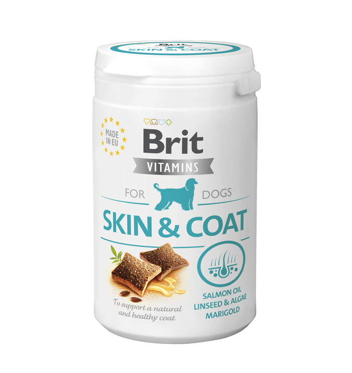 Συμπλήρωμα διατροφής λιχουδιά σκύλου Brit Skin & Coat (150gr)