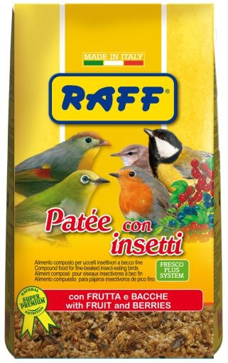 Τροφή για Εντομοφάγα πτηνά Raff Patee Con Insetti (400g)