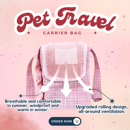 Τσάντα μεταφοράς σκύλου γάτας Pink Carrier