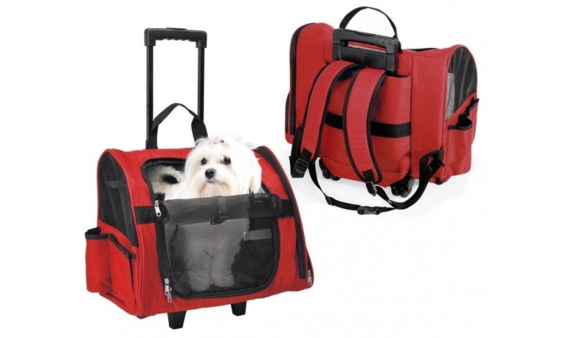 Τσάντα μεταφοράς τρολευ σκύλου-γάτας