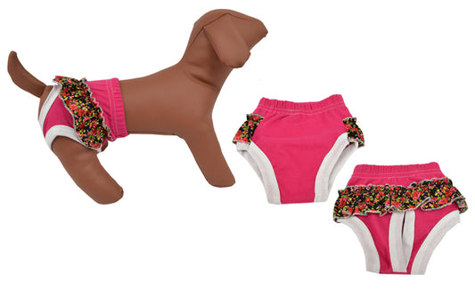 Βρακάκι σκύλου Pink Flower