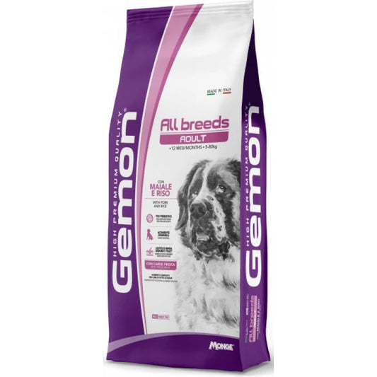 Gemon All Breeds Χοιρινό ξηρά τροφή σκύλου (3kg)