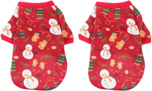 Ρούχο σκύλου-γάτας ΧΡΙΣΤΟΥΓΕΝΝΙΑΤΙΚΟ SNOW