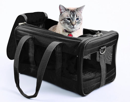 Τσάντα μεταφοράς σκύλου γάτας Sherpa Black