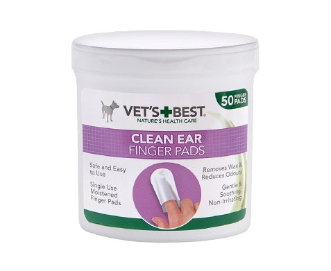 Μαντηλάκια δαχτύλου για καθαρισμό αυτιών σκύλου Vet's Best (50τεμ)