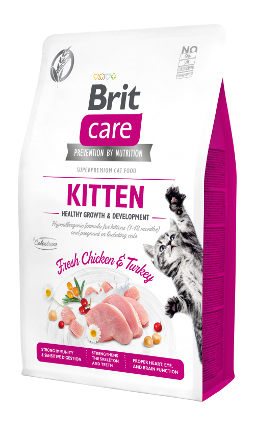 Ξηρά τροφή γάτας Brit Care® Cat GF Kitten