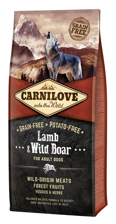 Ξηρά τροφή σκύλου Carnilove® Adult Αρνί-Αγριόχοιρος Boar Grainfree & Potatofree