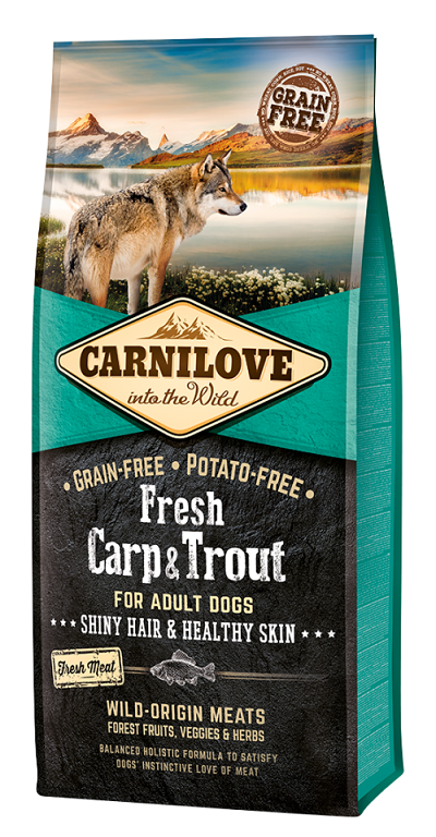 Ξηρά τροφή σκύλου Carnilove® Fresh Adult Κυπρίνος-Πέστροφα Grainfree & Potatofree