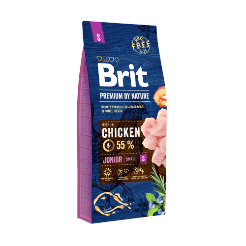 Ξηρά τροφή σκύλου Brit Premium By Nature® Junior Small Κοτόπουλο