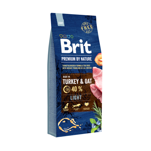 Ξηρά τροφή σκύλου Brit Premium By Nature® Adult Light Γαλοπούλα